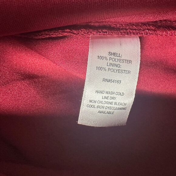 Marc New York Andrew Marc Burgundy Burnout Velvet Floral Button Blouse Large - Picture 3 of 6